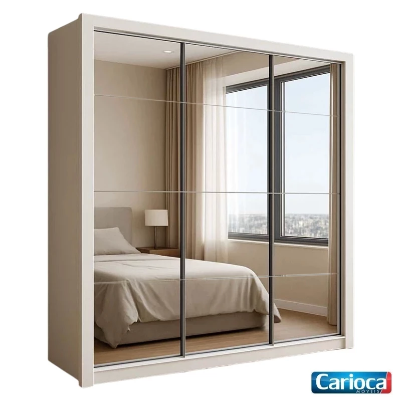 Guarda-Roupa Casal Veneza Premium Branco - foto 1