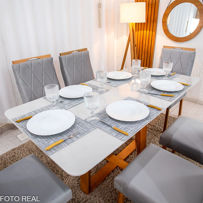 Mesa de Jantar Pedro Prata 160x80 - foto 1