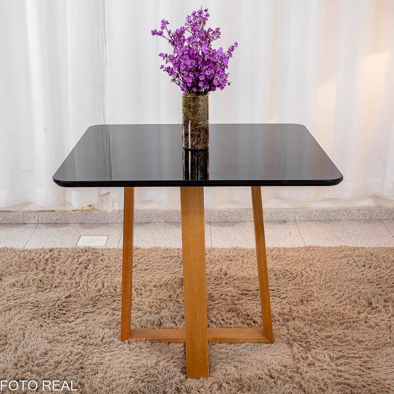 Mesa de Jantar Pedro Preto 90x90 - foto 1