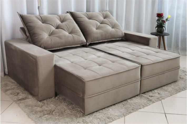 Sofa Retr Berlim 2.10 Tec 813 Cappuccino - foto 1
